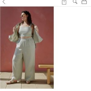 Madewell Breezewomen Set - top/wide leg pants